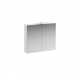 Зеркало Base 80х70 см, шкаф, с розеткой, белый матовый, с подсветкой 4.0280.2.110.260.1 Laufen